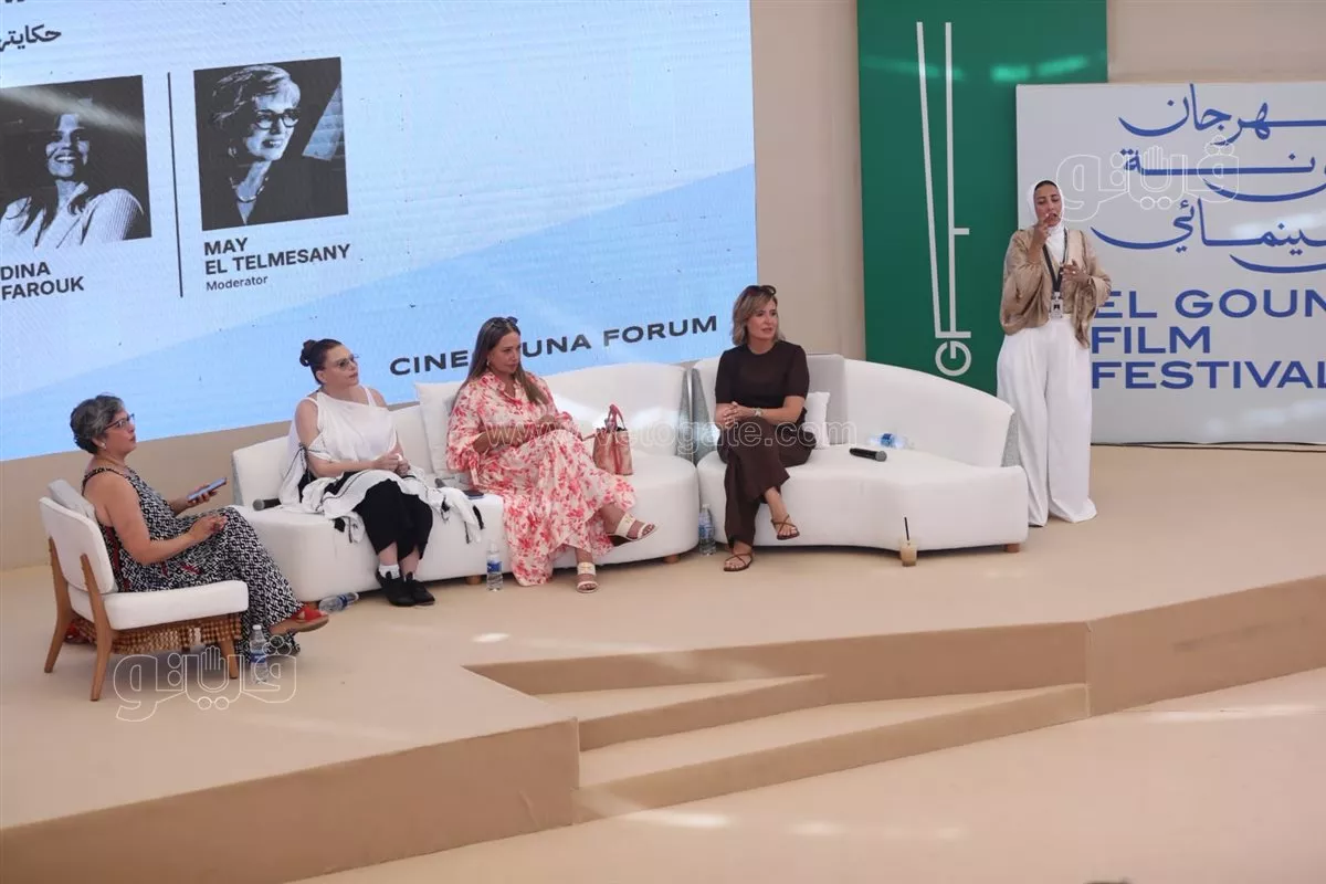 هنا شيحة بمهرجان الجونة: علاقتي بـ محمد خان بدأت كمخرج صارم وانتهت بالصداقة (فيديو وصور)