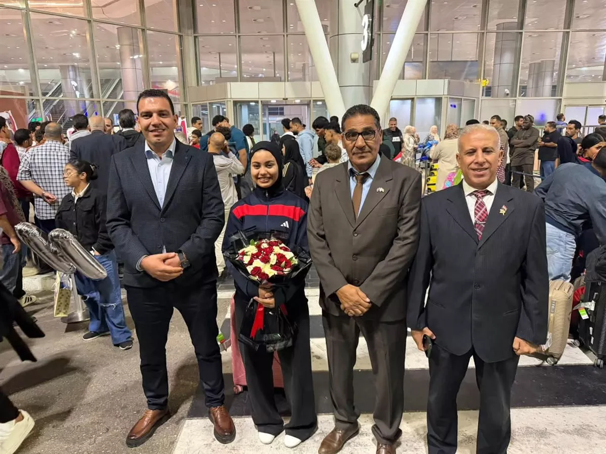 استقبال حافل لأبطال الدقهلية بعد تألقهم في بطولة العالم للكاراتيه ببولندا
