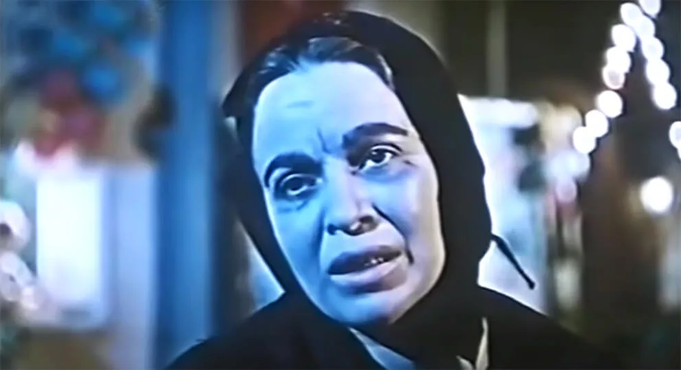 هند رستم فى مشاهد الفيلم الاخيرة 