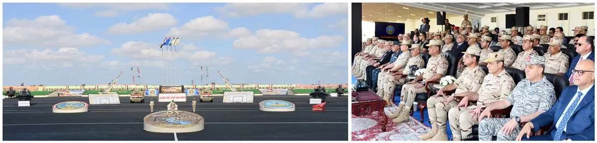 وزير الدفاع يشهد إجراءات تفتيش الحرب لأحد تشكيلات المنطقة الشمالية العسكرية (فيديو وصور)