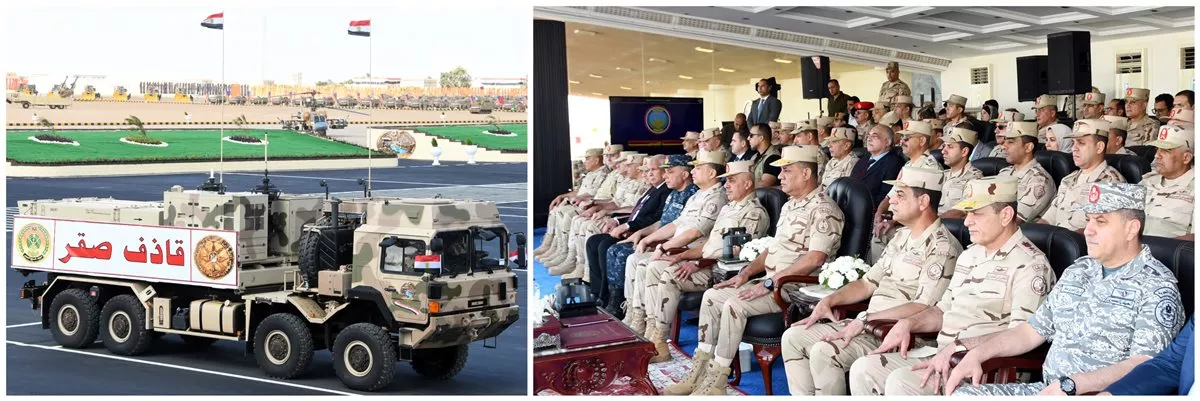 وزير الدفاع يشهد إجراءات تفتيش الحرب لأحد تشكيلات المنطقة الشمالية العسكرية (فيديو وصور)