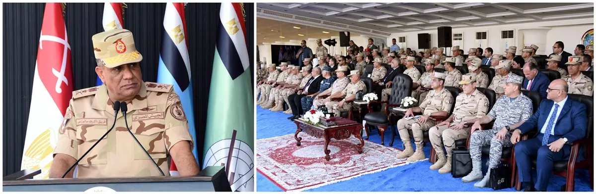 وزير الدفاع يشهد إجراءات تفتيش الحرب لأحد تشكيلات المنطقة الشمالية العسكرية (فيديو وصور)