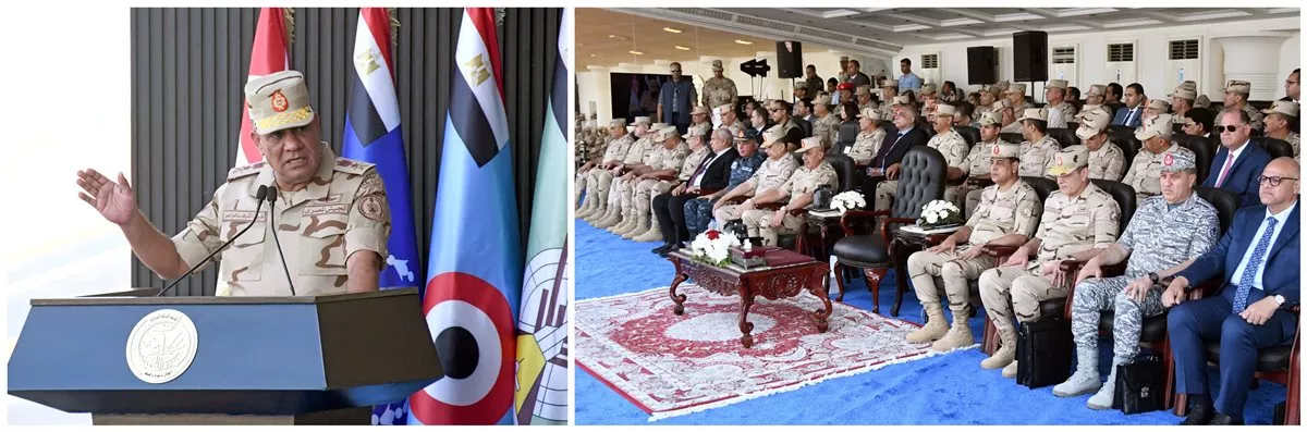 وزير الدفاع يشهد إجراءات تفتيش الحرب لأحد تشكيلات المنطقة الشمالية العسكرية (فيديو وصور)