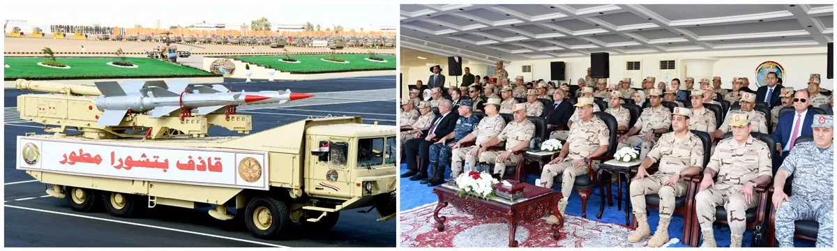 وزير الدفاع يشهد إجراءات تفتيش الحرب لأحد تشكيلات المنطقة الشمالية العسكرية (فيديو وصور)
