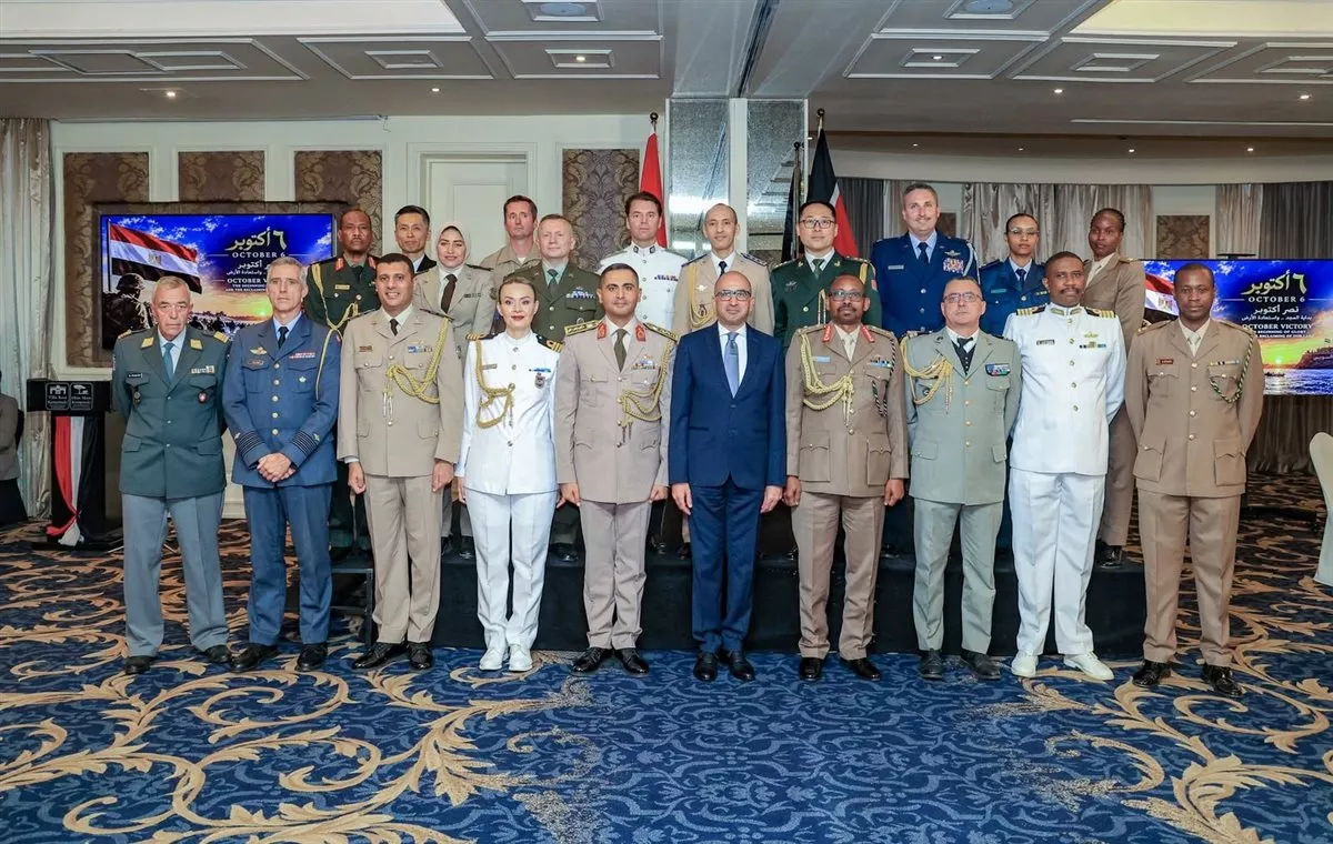 مكاتب التمثيل الدبلوماسى العسكري بالخارج تحتفل بالذكرى الثالثة والخمسين لانتصارات أكتوبر