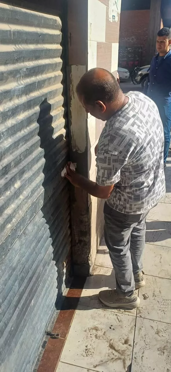 جانب من حملة ازالة الاشغالات بحي ثان الإسماعيلية