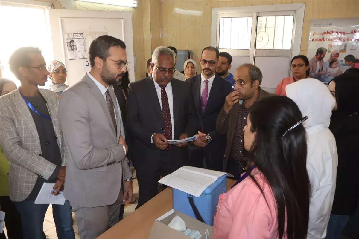 نائب محافظ سوهاج يتابع فعاليات الحملة القومية للتطعيم ضد الحصبة والحصبة الألمانية