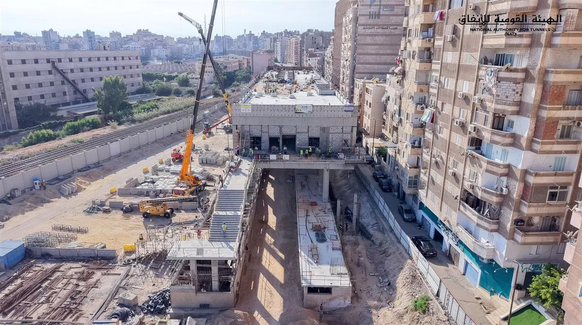 مترو الإسكندرية.. صور جديدة تكشف آخر تطورات أعمال تنفيذ محطة كفر عبده