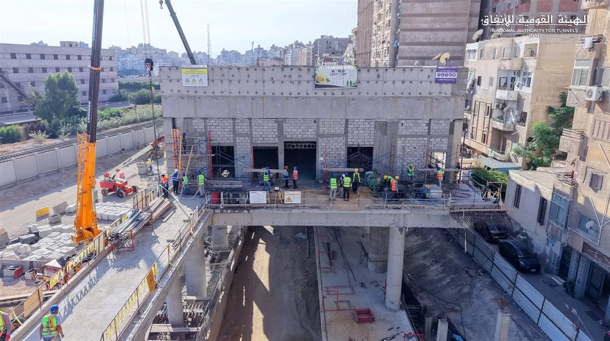 مترو الإسكندرية.. صور جديدة تكشف آخر تطورات أعمال تنفيذ محطة كفر عبده