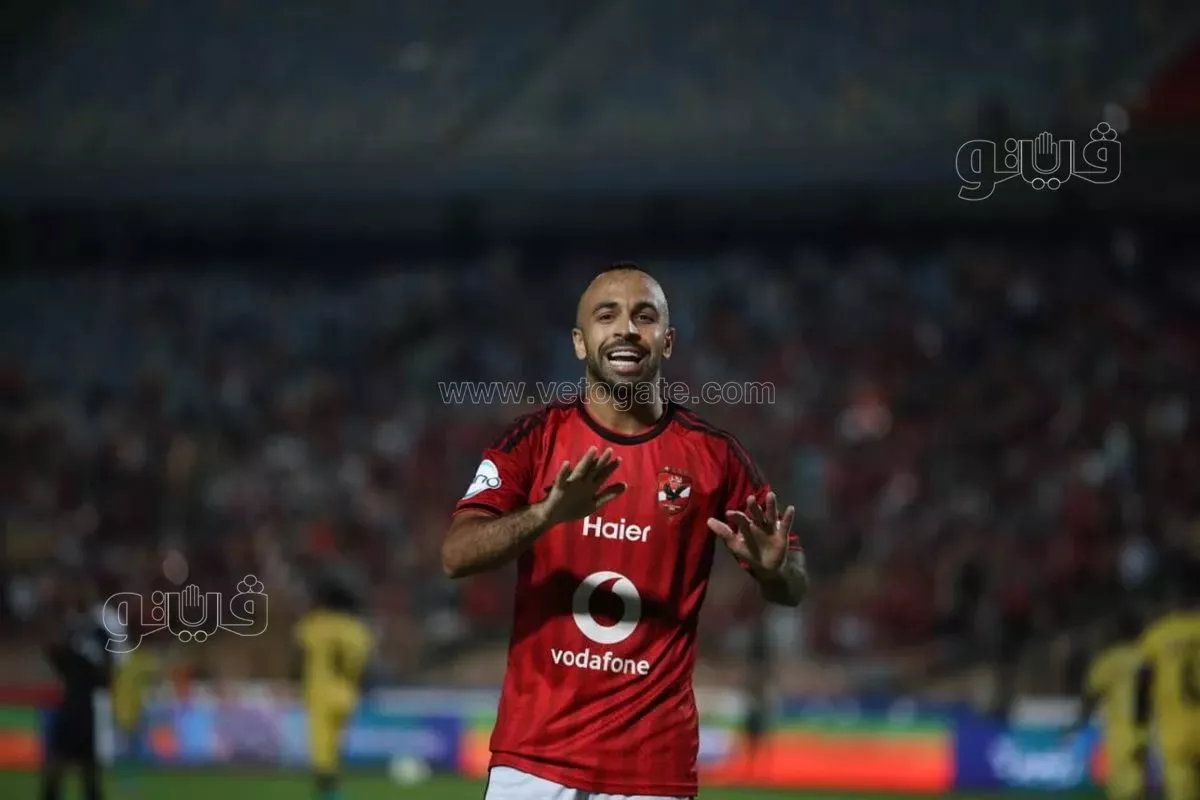 طاهر محمد يبصم على هدف الأهلي الرابع في شباك كيتارا الأوغندي (صور)