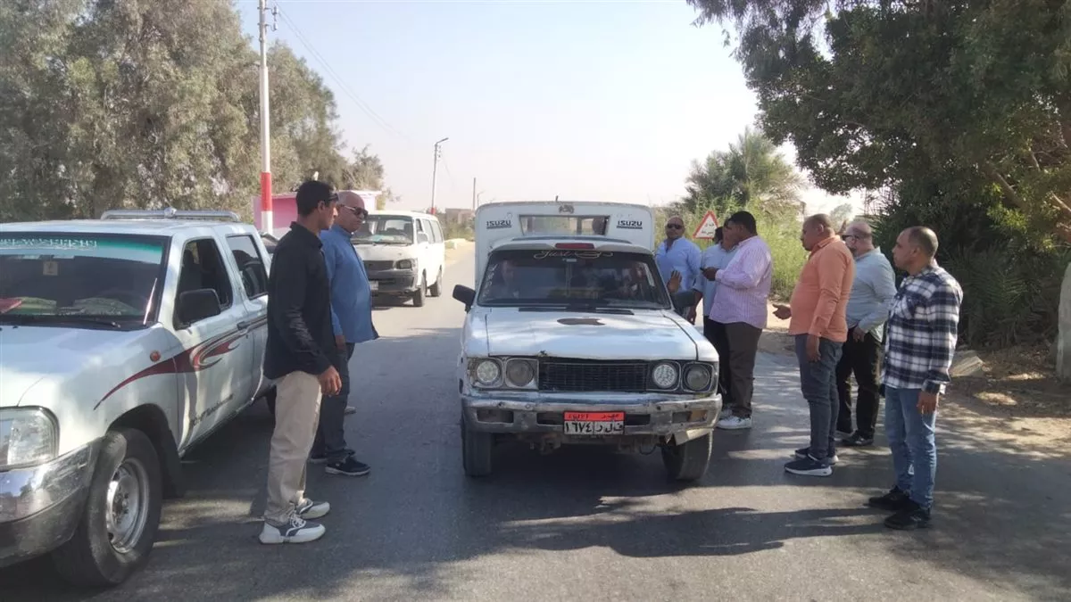 حملة مكبرة علي سيارات الأجرة بمركز طامية بالفيوم