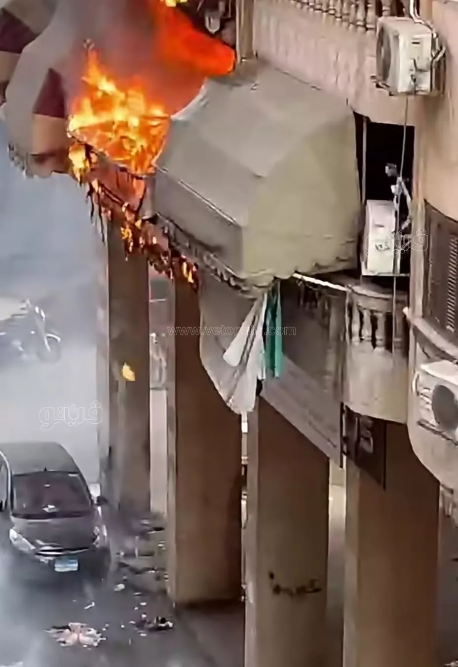 6 سيارات إطفاء تنقذ أسرة كاملة من حريق مروع ببورسعيد