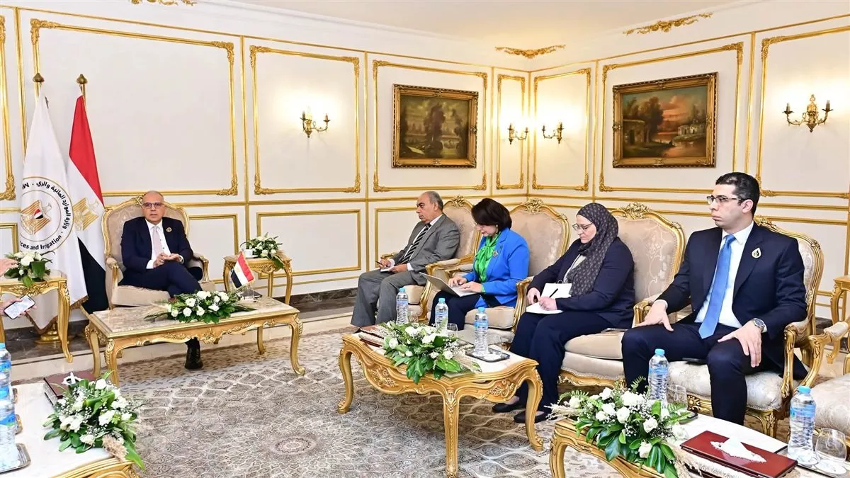 وزير الري يبحث مع رئيس المعهد المتوسطي الاستعدادات لمؤتمر الأمم المتحدة للمياه 2026