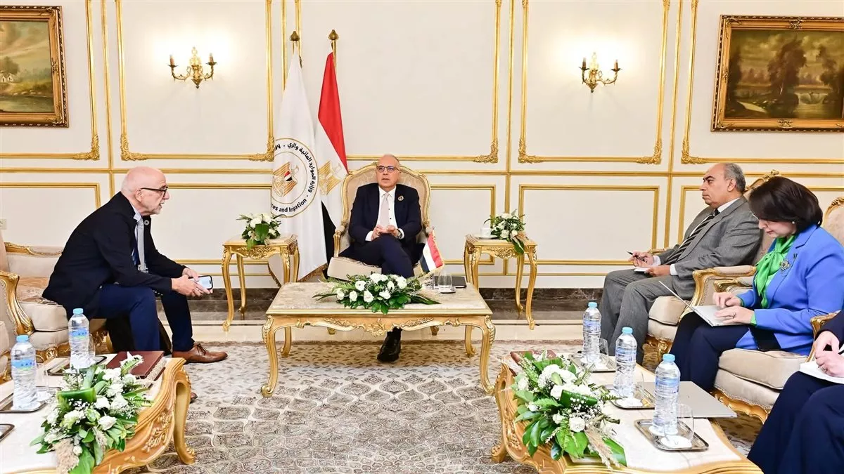 وزير الري يبحث مع رئيس المعهد المتوسطي الاستعدادات لمؤتمر الأمم المتحدة للمياه 2026