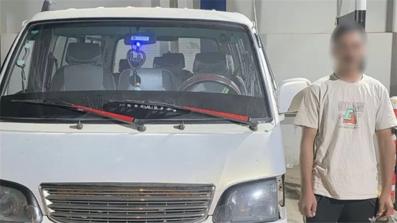 ضبط سائق ميكروباص